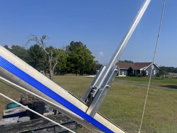 A close up of the side of a kite